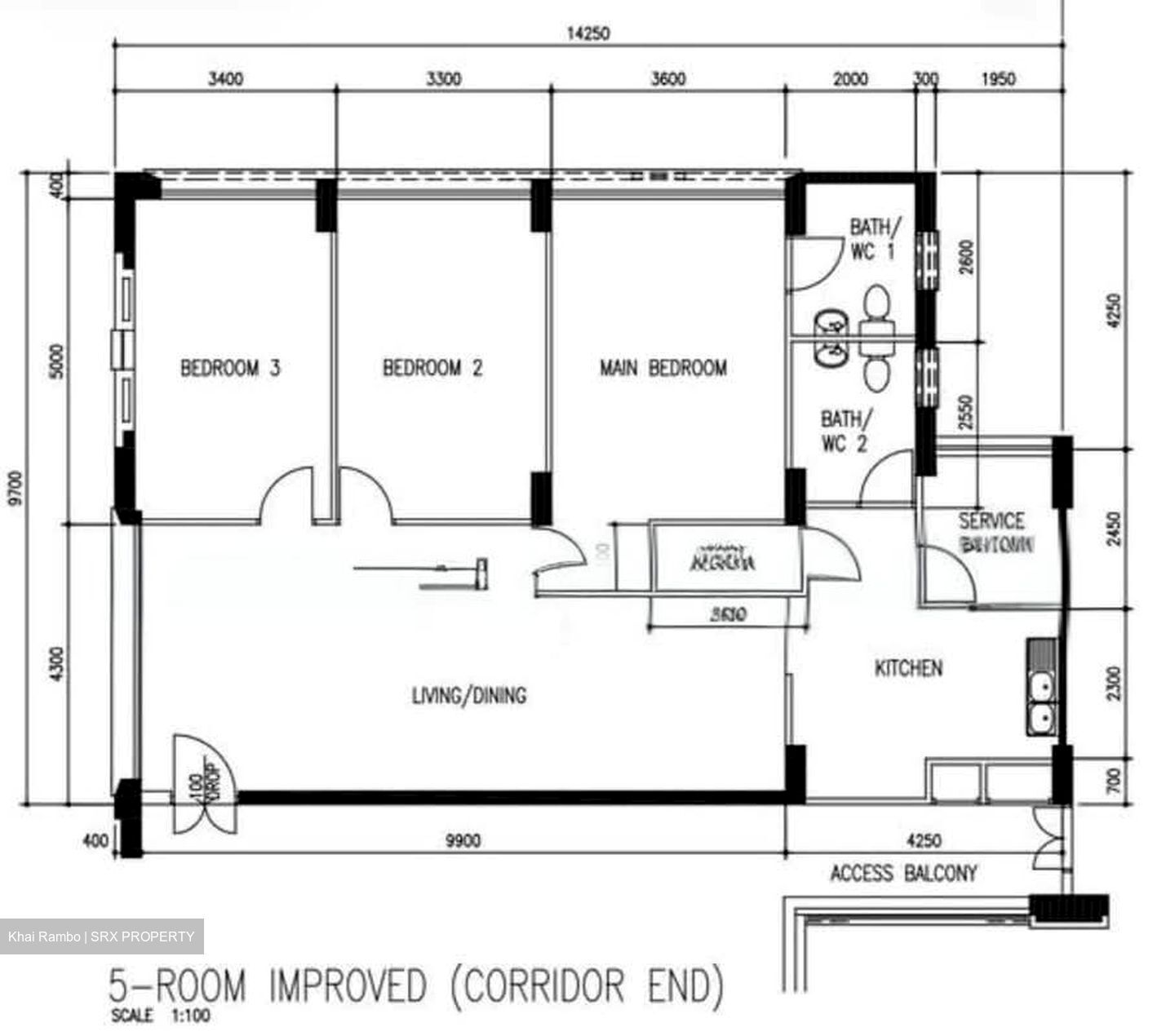 Blk 350 Tampines Street 33 (Tampines), HDB 5 Rooms #576840621